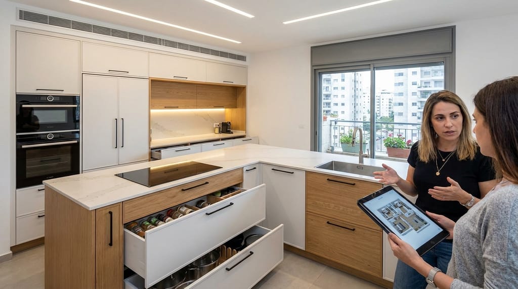 תמונה זו נוצרה על ידי gemini-pro בינה מלאכותית מטבחים בהתאמה אישית